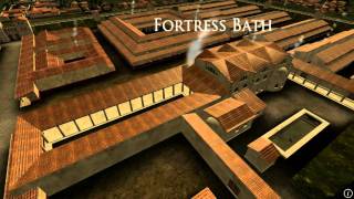 Animation of ancient Roman Fort in Caerleon Wales [upl. by Ayocal799]