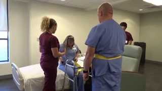 Physical Therapy Transfer Training  How To Transfer From Wheelchair To Bed [upl. by Aiet]