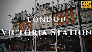 London Victoria Station Walk Through England 4K [upl. by Frodi]