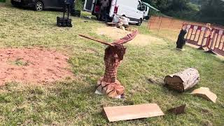 A fabulous range of wooden sculpture at Caerleon festival 2024 [upl. by Gaves]