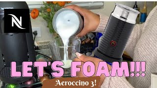 How To Foam Milk With Aeroccino 3 Make Coffee With Foam Tips amp Tricks  Easy Foamed Latte Recipe [upl. by Questa937]