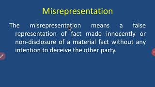 Misrepresentation [upl. by Sanfred]